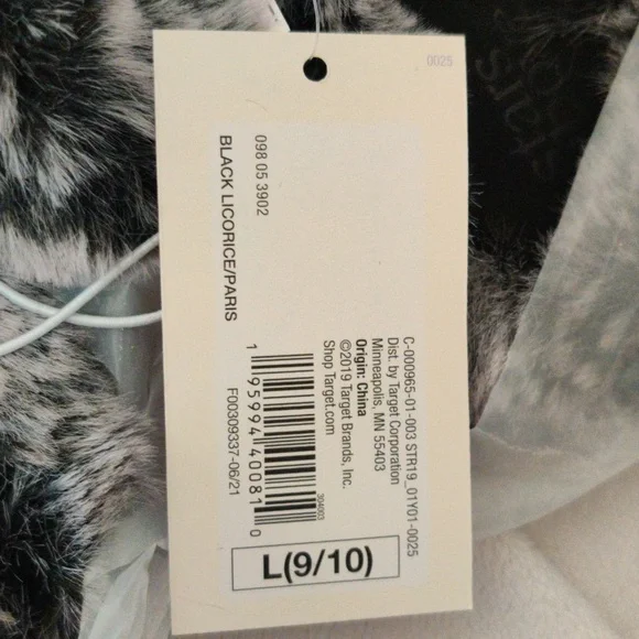 NWT Women's Paris Crossband Fur Slide Slippers - Stars Above - Picture 6 of 6